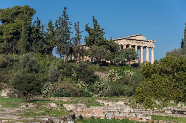 Tempel des Hephaistos in der antiken Agora, Athen, Griechenland — Stockfoto