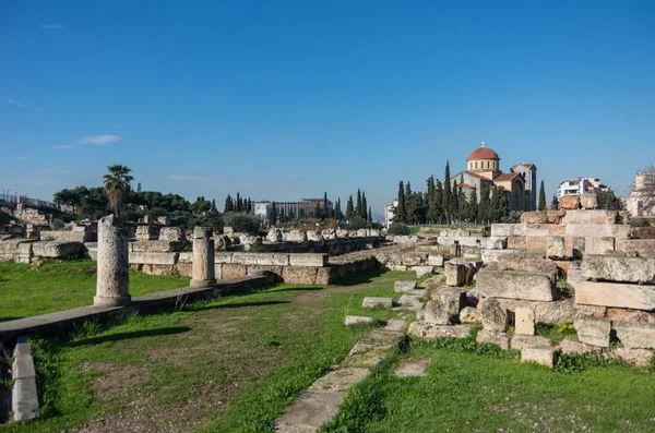 Місце археологічних розкопок в Керамік в Афінах, Греція — стокове фото