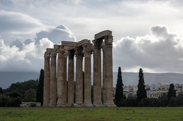 Tempel van Olympian Zeus, Athene, Griekenland — Stockfoto