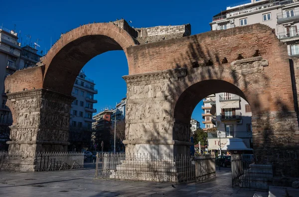 El Arco de Galerio, conocido como Kamara, Tesalónica, Grecia — Foto de Stock