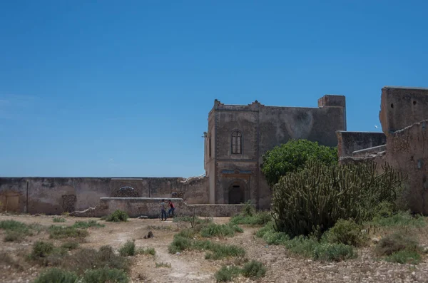 Ruinerna av Dar Caid Hadji befäst stad nära Essaouira, Marocko — Stockfoto