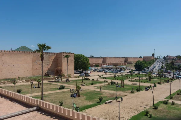 城墙在摩洛哥梅克内斯非洲 — 图库照片