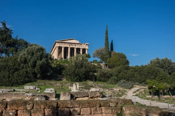 Templo de Hefesto en Ágora Antigua, Atenas, Grecia — Foto de Stock