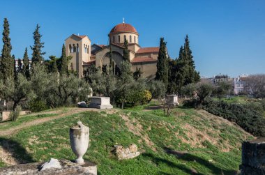 Atina, Yunanistan Kerameikos Cemetery yakınındaki Holy Trinity Kilisesi
