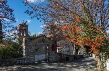 Saint Athanasios kilisede eski tarihsel Köyü, Ampelakia, Larissa, Yunanistan