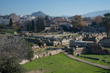 Yunanistan 'ın Atina kentindeki Kerameikos Arkeoloji Alanı