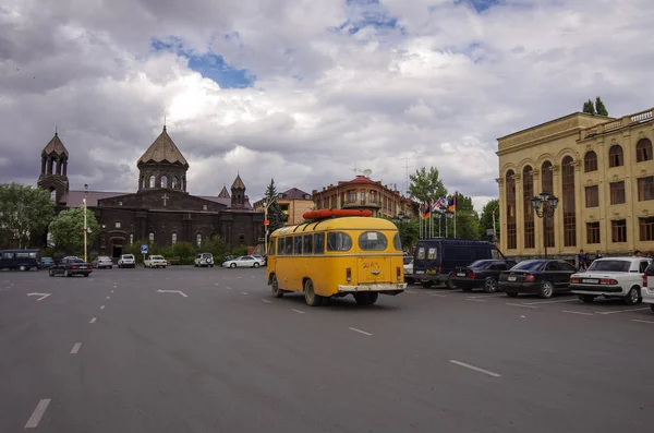 Gjoemri Main Square met Yot Verk kerk, Armenië — Stockfoto