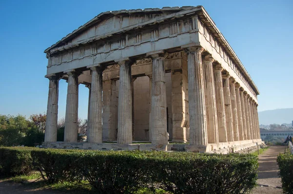 Tempio di Efesto nell'antica Agorà, Atene, Grecia — Foto Stock