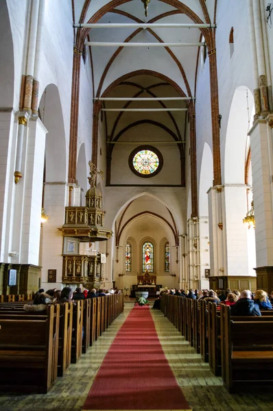 Interior de la catedral domo de Riga. Riga, Letonia —  Fotos de Stock