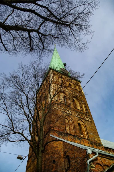 St. James Katedrali Saati, Riga, Letonya — Stok fotoğraf