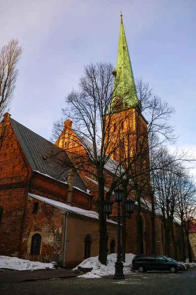 Riga 'daki St. James Katedrali Eski kasaba, Letonya — Stok fotoğraf