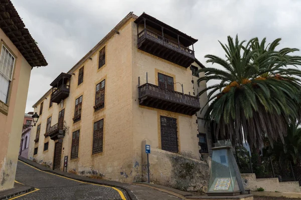 Maison Médiévale Casa Lercaro Dans Vieille Ville Orotava Tenerife Îles — Photo