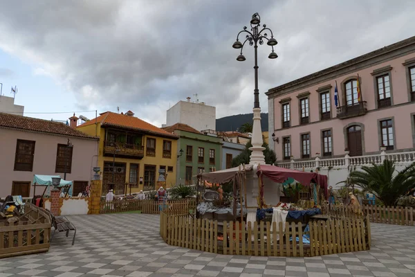 Orotava Tenerife España Enero 2020 Decoración Navideña Con Escenas Nativas — Foto de Stock