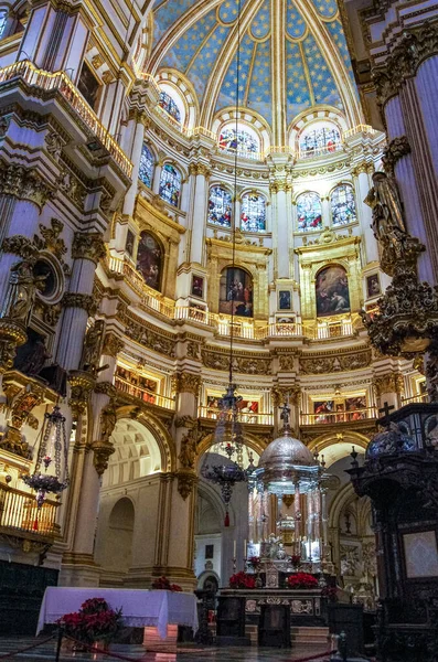 Granada España Enero 2017 Exquisitos Interiores Catedral Granada —  Fotos de Stock