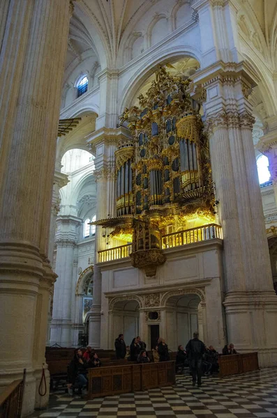 Granada Spanyolország Január 2017 Gyönyörű Interiors Granada Cathedral — Stock Fotó