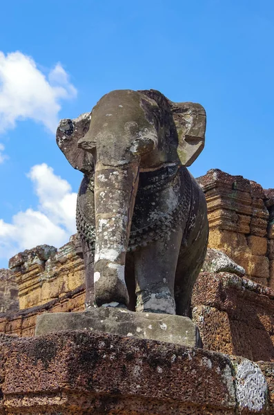 Elephant Statue Pre Rup Temple Angkor Area Siem Reap Cambodia — Stock Photo, Image