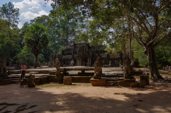 Banteay Kdei Tapınağı Angkor Arkeoloji Parkı Siam Reap Kamboçya — Stok fotoğraf