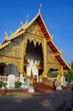 Chiang Mai, Tayland - 30 Temmuz. 2010: Wat Phra Sing Tapınağı Chiang Mai Bölgesi Tayland