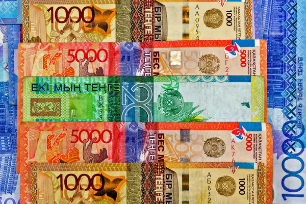 Geld Kasachstan Tenge — Stockfoto