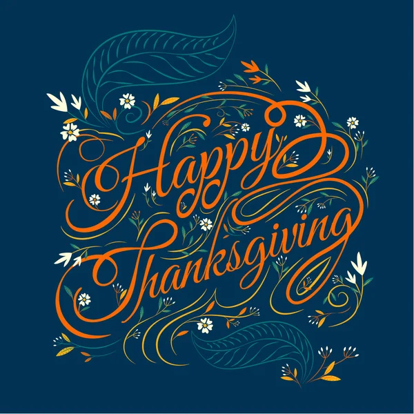 Happy Thanksgiving, herfst, vector achtergrond, bladeren Illustra — Stockvector