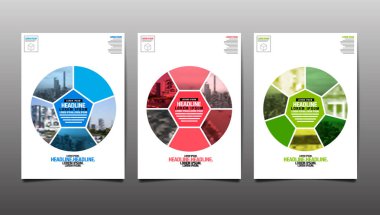 Poster, Flyer şablonu, daire Abstact arka plan, vektör Illus