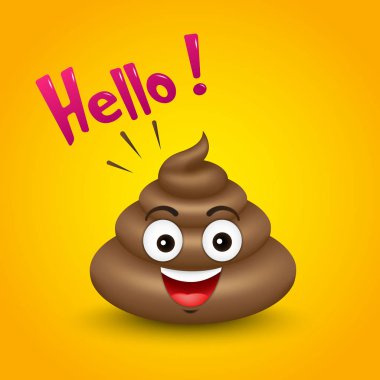 kaka logo, simge, emoji, vektör çizim.