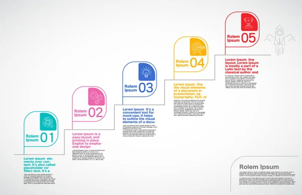 Milestone Company, vecteur infographique . — Image vectorielle