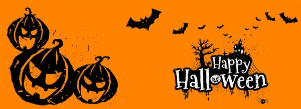 Joyeux Halloween Typographie, peur, horreur, illustration vectorielle . — Image vectorielle