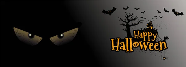 Joyeux Halloween Typographie, peur, horreur, illustration vectorielle . — Image vectorielle