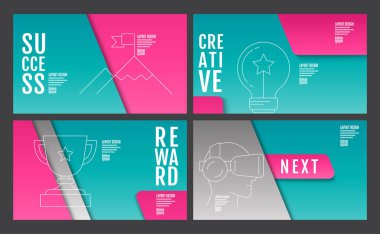 Şablon düzeni tasarımı, faaliyet raporu, gelecek, iş, kapak b