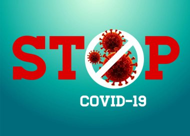 Coronavirus 'u durdurun, covid - 19, Çin, Wuhan, Tehlike, vektör ilüstrasyonu.