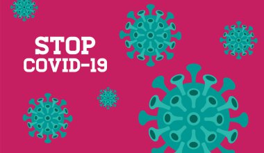 Covid-19 Geçmişi, vektör İllüstrasyonu, Typography Design, Dünya Sağlık Örgütü WHO COVID-19 adlı Coronavirus hastalığı için yeni bir resmi isim tanıttı.