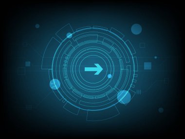 Ok dijital teknoloji arka plan, fütüristik yapı elemanları kavramı arka plan tasarımı