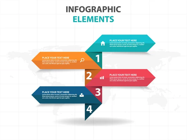 Abstrakcyjne elementy oznakowania biznesu infografiki, prezentacja szablonu Płaska konstrukcja wektor ilustracja na projektowanie stron internetowych, marketing reklama — Wektor stockowy