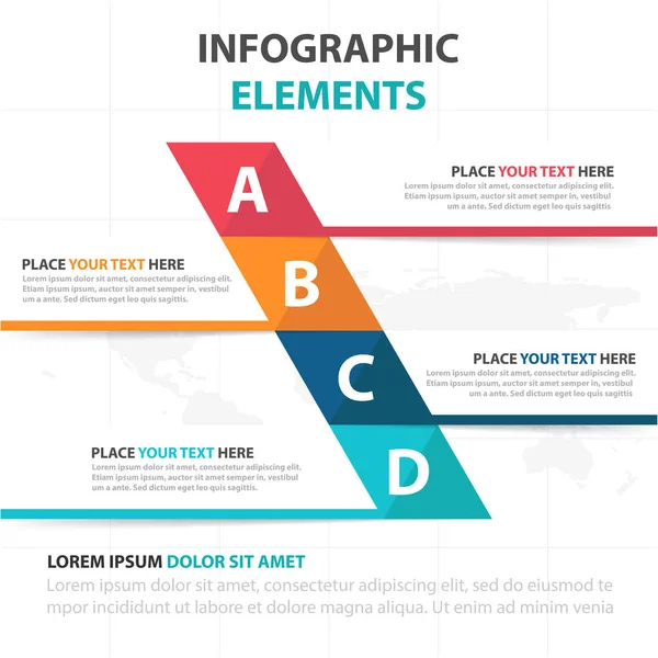 Abstrait coloré triangle affaires éléments d'infographie, présentation modèle plat conception vectorielle illustration pour web design marketing publicité — Image vectorielle