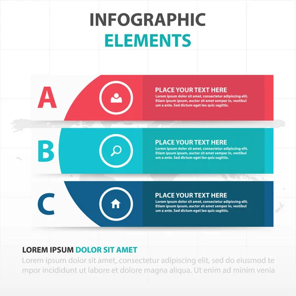 Abstrato colorido curva banner negócio Infográficos elementos, apresentação modelo plana design vetor ilustração para web design marketing publicidade — Vetor de Stock