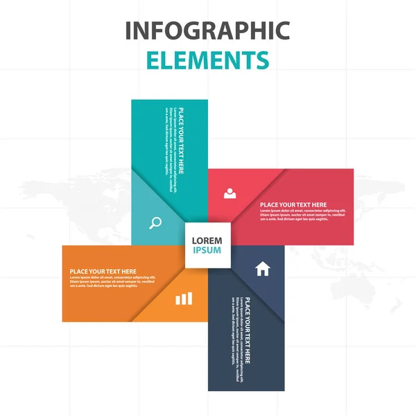 Abstrakte bunte Etikett Business Timeline Infografik Elemente, Präsentationsvorlage flache Design Vektor Illustration für Web-Design-Marketing-Werbung — Stockvektor