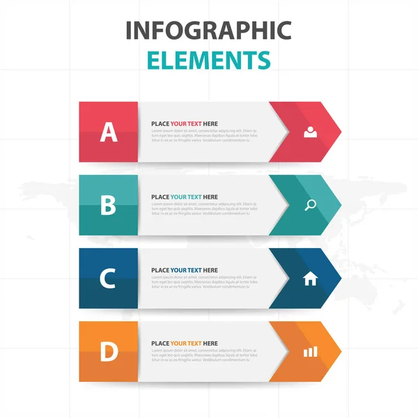Abstrakte bunte Etikett Business Timeline Infografik Elemente, Präsentationsvorlage flache Design Vektor Illustration für Web-Design-Marketing-Werbung — Stockvektor