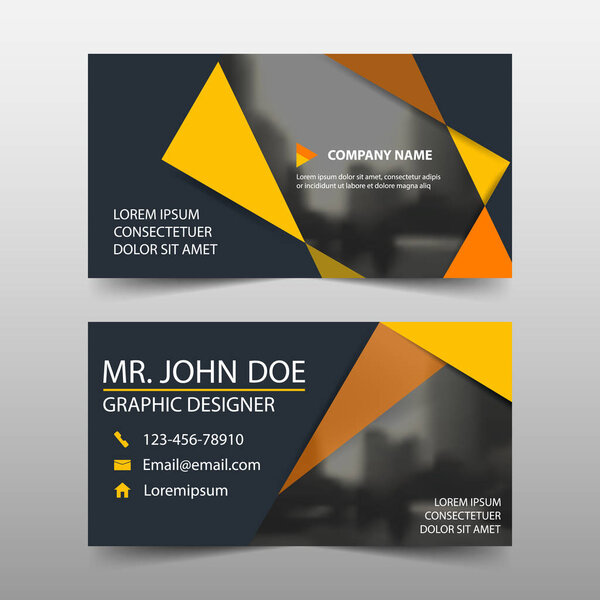 Orange корпоративная визитная карточка, шаблон именной карточки, горизонтальный простой шаблон чистого дизайна, шаблон бизнес-баннера для веб-сайта
