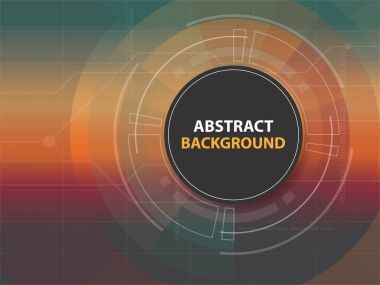 Daire dijital teknoloji arka plan, fütüristik yapı elemanları kavramı arka plan tasarımı