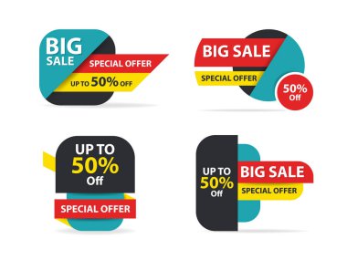 Renkli alışveriş Satılık el ilanı afiş broşür şablonu, indirimli satış elemanları reklam için