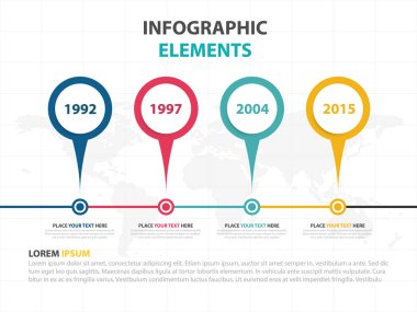 İş Infographic zaman çizelgesi işlem şablonu, renkli afiş metin kutusu desgin sunu, sunum için iş akışı diyagramı çizmek için