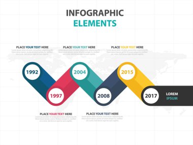 İş Infographic zaman çizelgesi işlem şablonu, renkli afiş metin kutusu desgin sunu, sunum için iş akışı diyagramı çizmek için