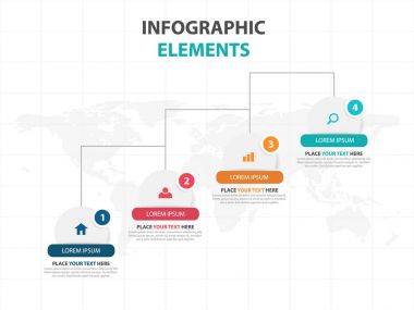 İş Infographic zaman çizelgesi işlem şablonu, renkli afiş metin kutusu desgin sunu, sunum için iş akışı diyagramı çizmek için