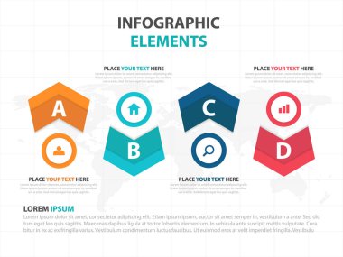 İş Infographic zaman çizelgesi işlem şablonu, renkli afiş metin kutusu desgin sunu, sunum için iş akışı diyagramı çizmek için