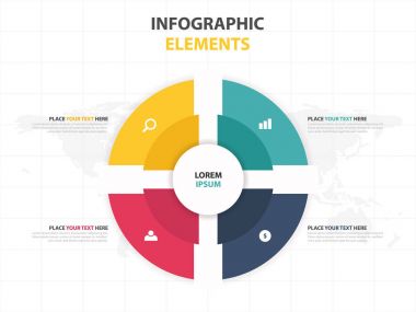 İş Infographic zaman çizelgesi işlem şablonu, renkli afiş metin kutusu desgin sunu, sunum için iş akışı diyagramı çizmek için