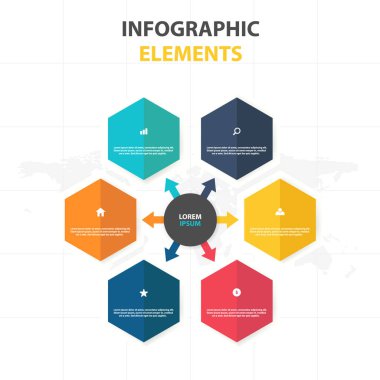İş Infographic zaman çizelgesi işlem şablonu, renkli afiş metin kutusu desgin sunu, sunum için iş akışı diyagramı çizmek için
