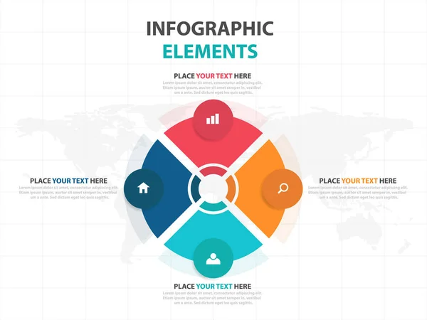 Business-Infografik Timeline Prozess Vorlage, bunte Banner Textfeld Desgin für die Präsentation, Präsentation für Workflow-Diagramm-Design — Stockvektor