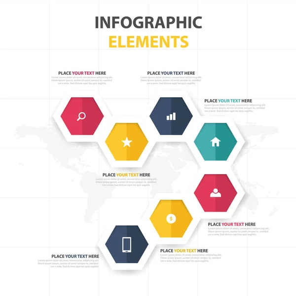 Business-Infografik Timeline Prozess Vorlage, bunte Banner Textfeld Desgin für die Präsentation, Präsentation für Workflow-Diagramm-Design — Stockvektor