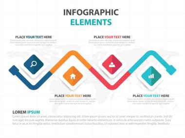 İş Infographic zaman çizelgesi işlem şablonu, renkli afiş metin kutusu desgin sunu, sunum için iş akışı diyagramı çizmek için